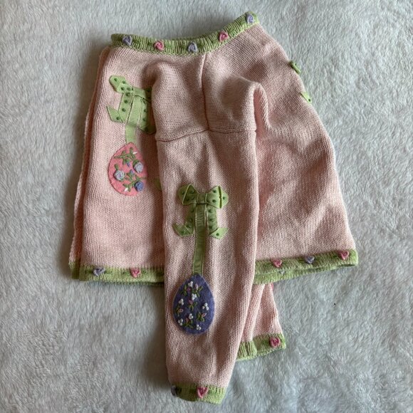 6-9mths - Infant Easter Egg Knit Sweater - Vintage Hartstring - Picture 4 of 10